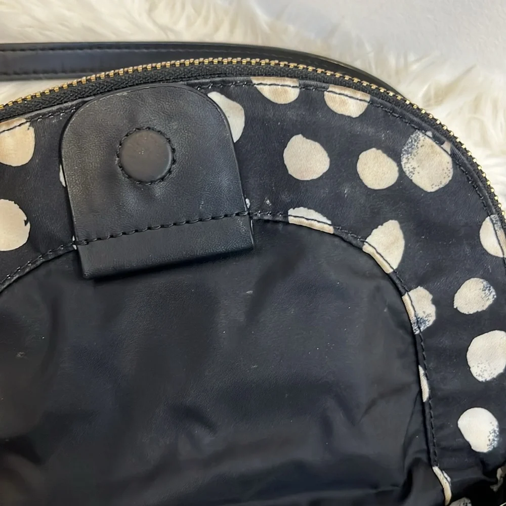 Marc by Marc Jacobs Black and White Polka Dot Crossbody Shoulder Purse Bag